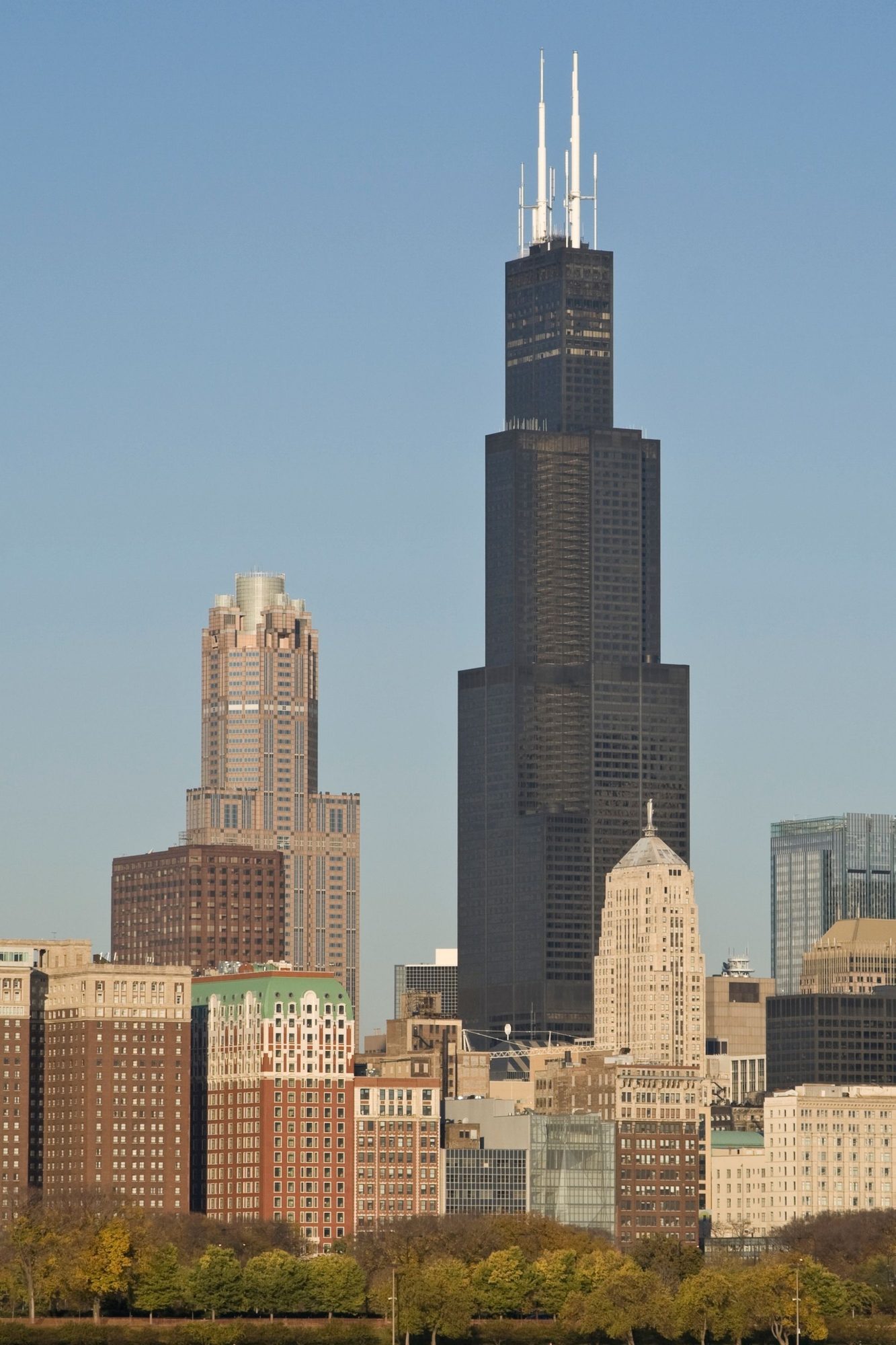 The Sears Tower on the Chicago skyline