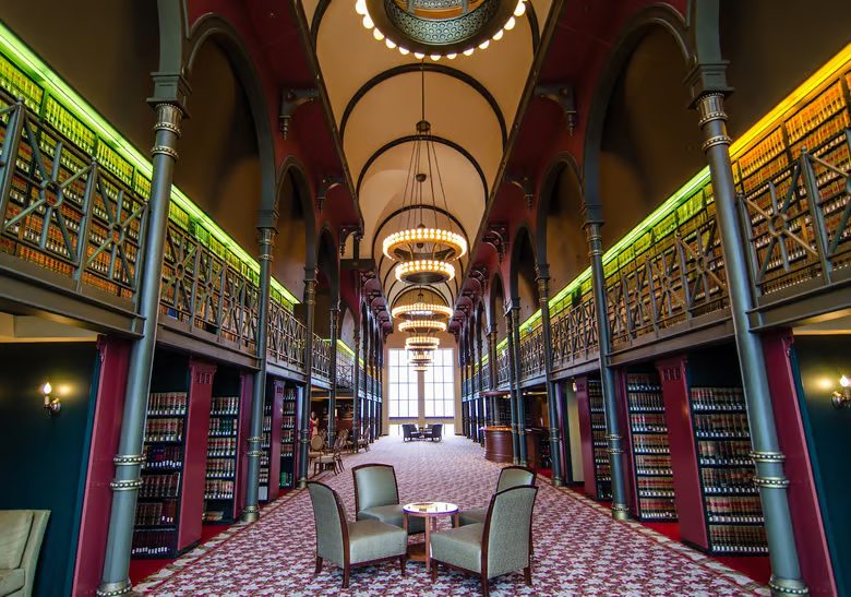 The historic law library reading room