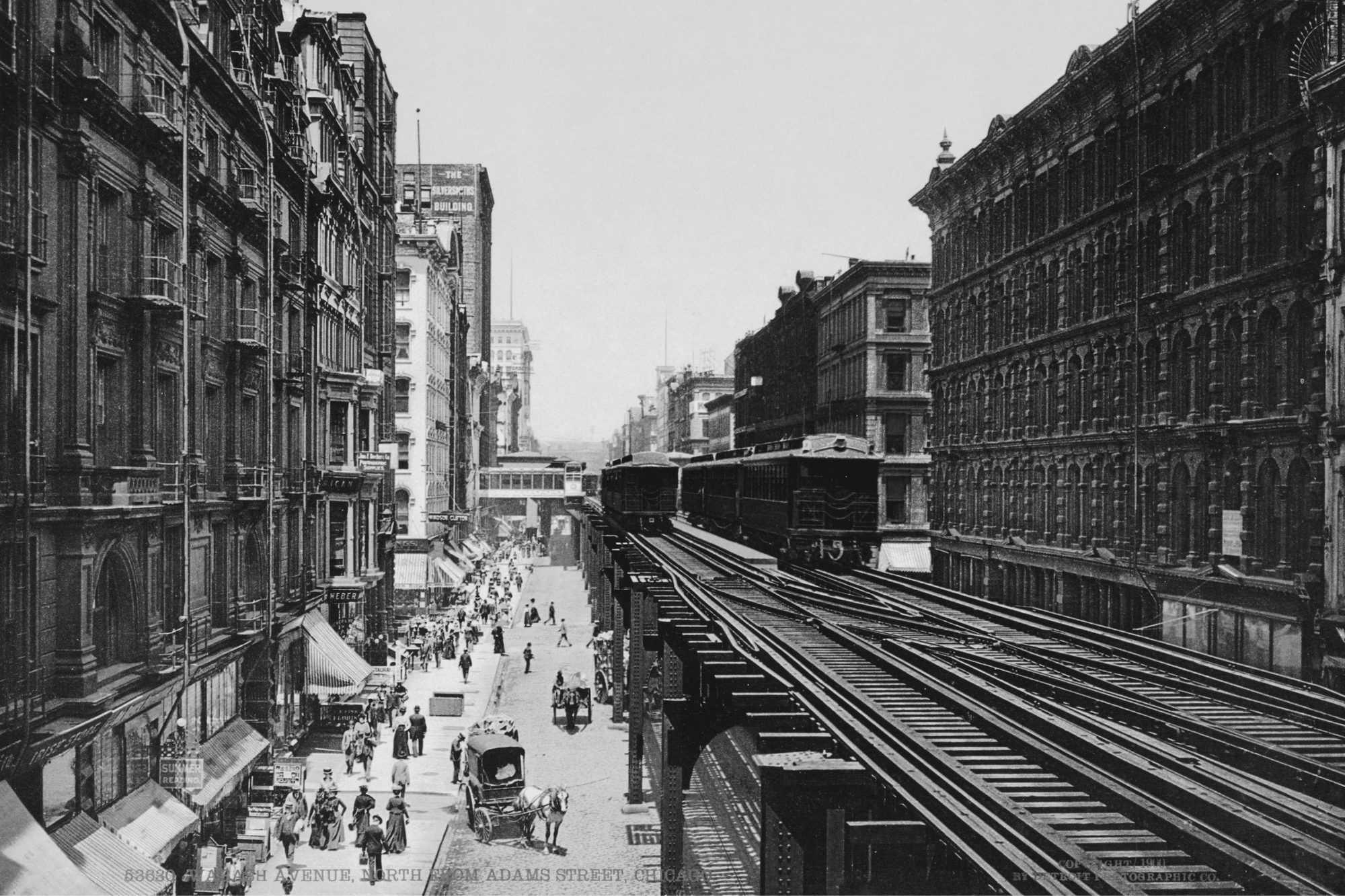 Archival photograph of Chicago in 1894