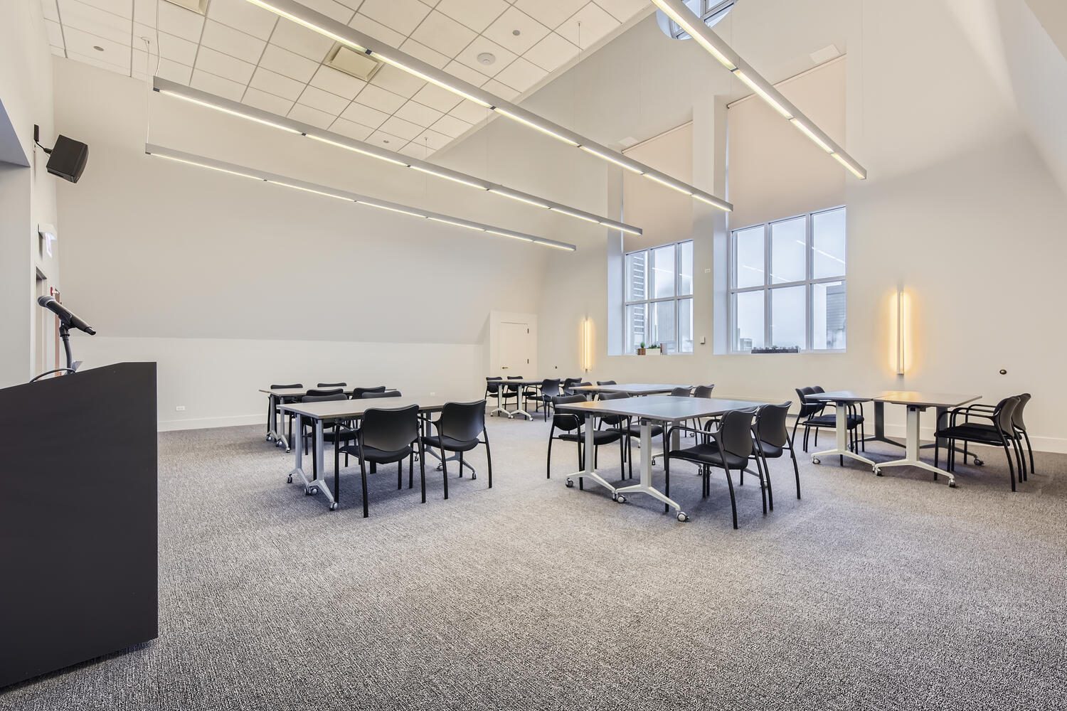 The LaSalle Room set for a session