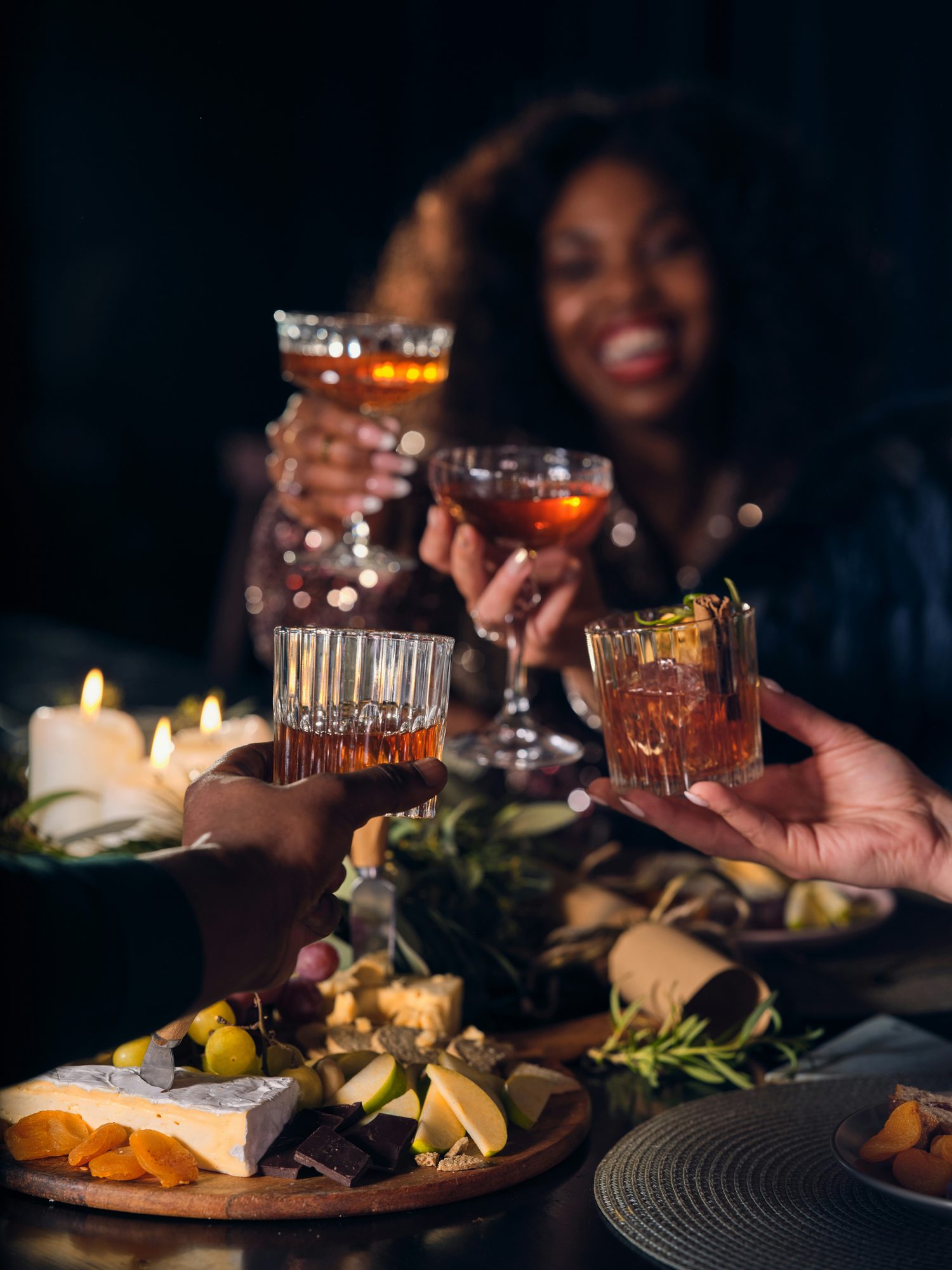 A toast with cocktails at The 19th Hole