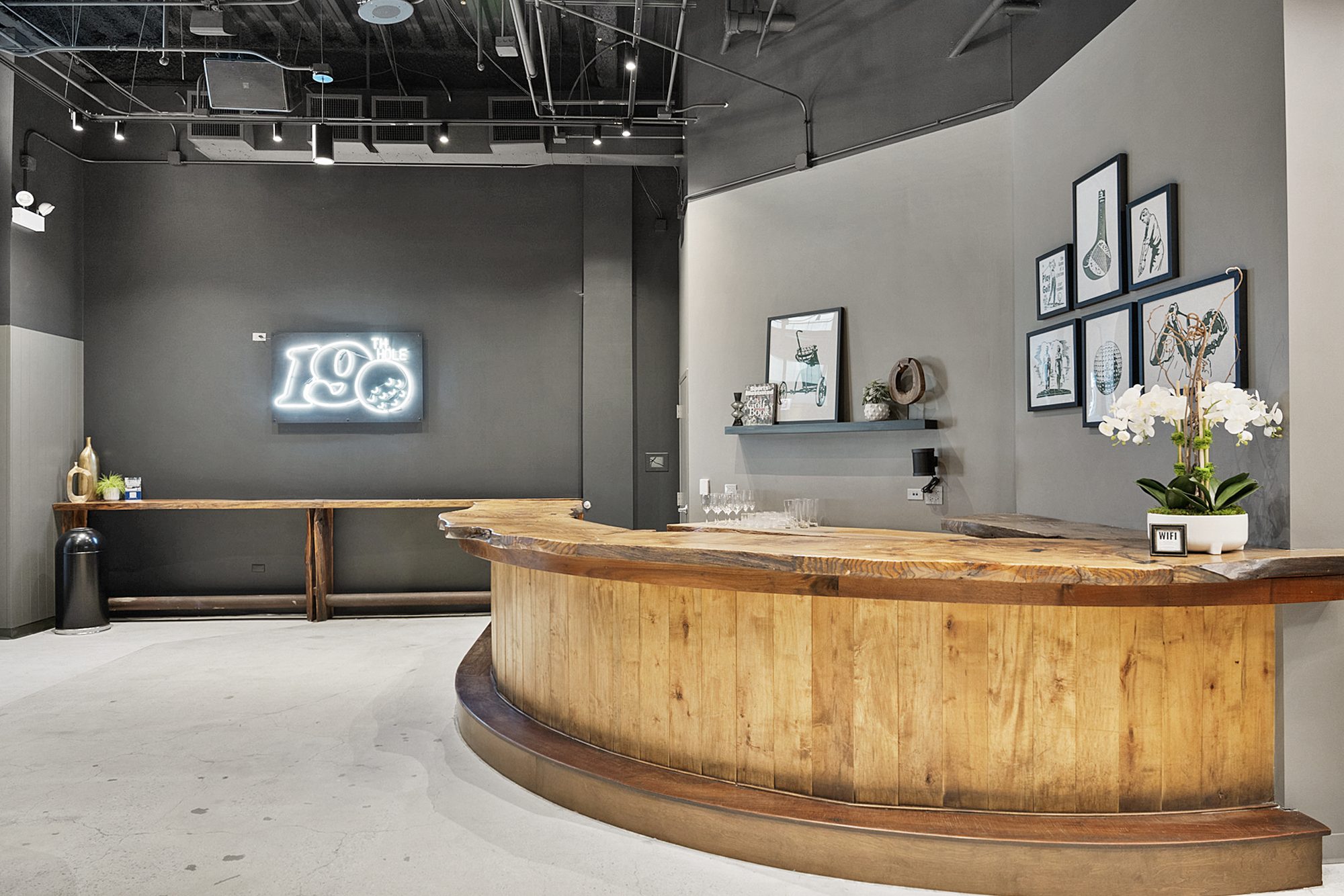 The bar at The 19th Hole