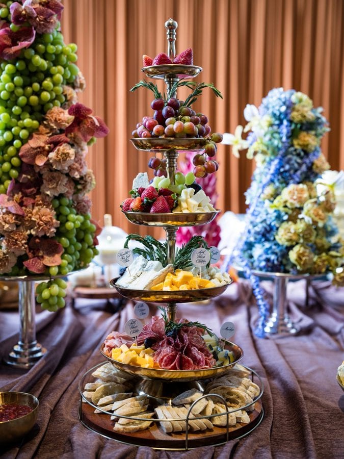A table set for guests